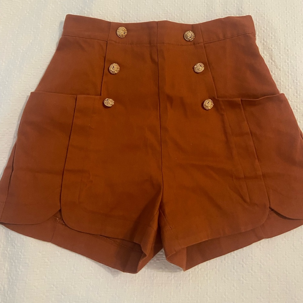 Entro NWT high waisted orange shorts